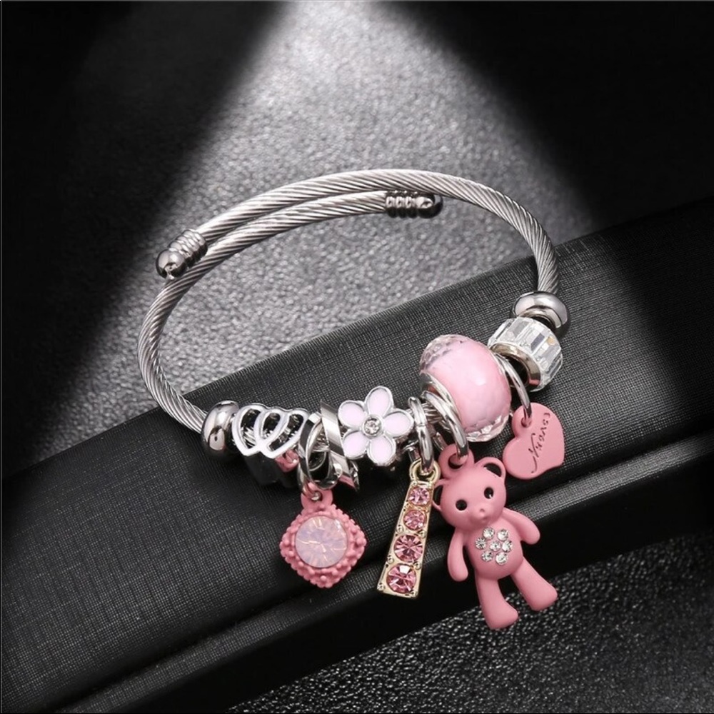 Teddy Bear Charm Bracelet